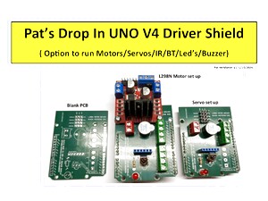 A081 - Uno V4 Drop In Motor-Servo Driver Shield