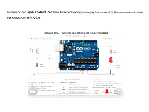 A084- Automatic Car Lights-LDR 3 LEDS